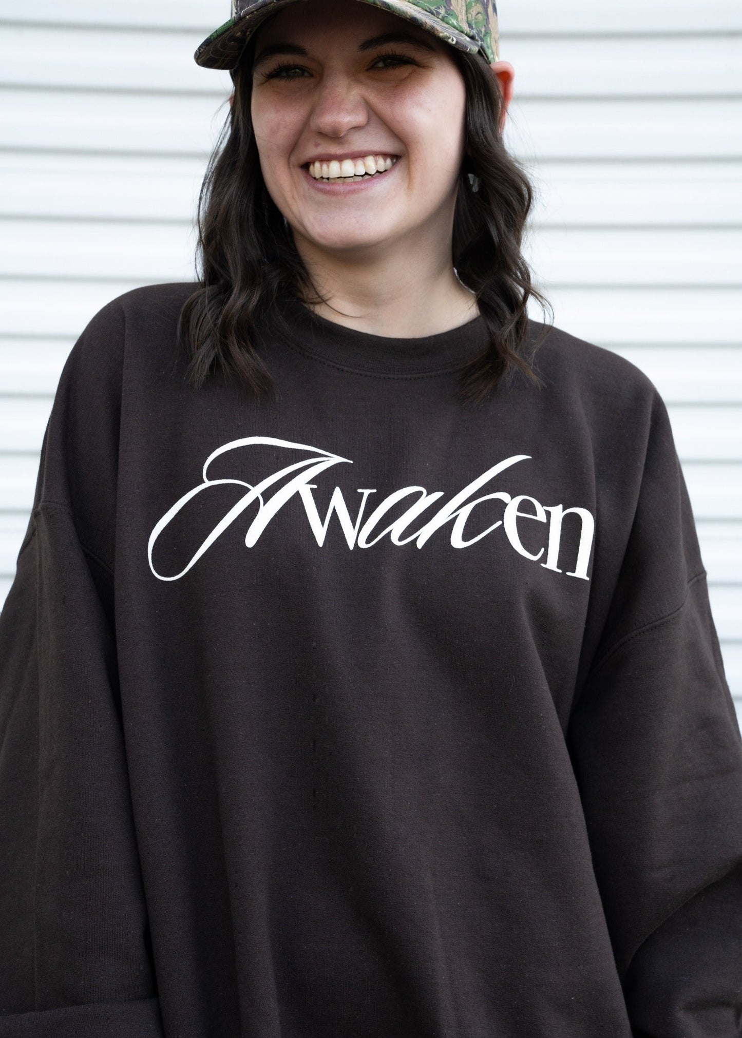 Awaken Brown Crewneck